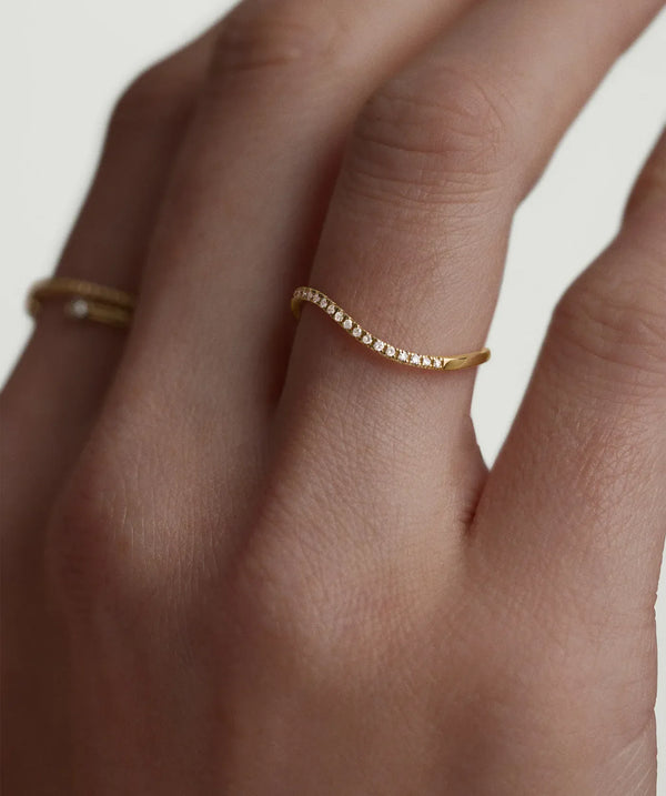 Ondée Sparkle Slim Ring